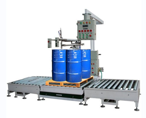 Qualité  Auto 1000L Container IBC Filling Equipment Weighing With Roller Conveyor Usine